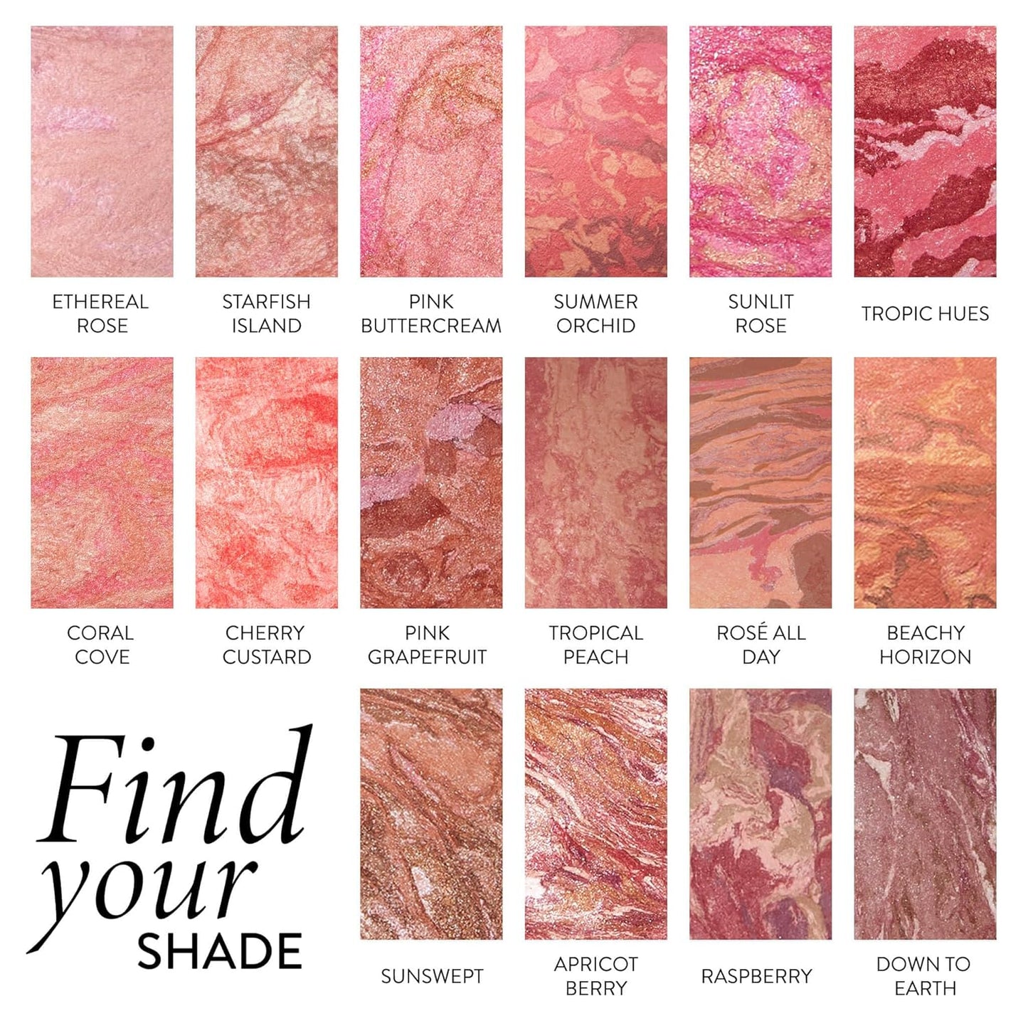 LAURA GELLER NEW YORK Baked Blush-n-Brighten Marbleized Blush - Apricot Berry - Creamy Lightweight - Satin Finish
