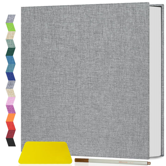 Popotop Photo Album Self Adhesive Scrapbook Album for 4x6 5x7 8x10 Pictures DIY Photo Book as Scrapbooking Supplies Kits, Birthday Gifts for Women Mom Wedding Baby Family Travel