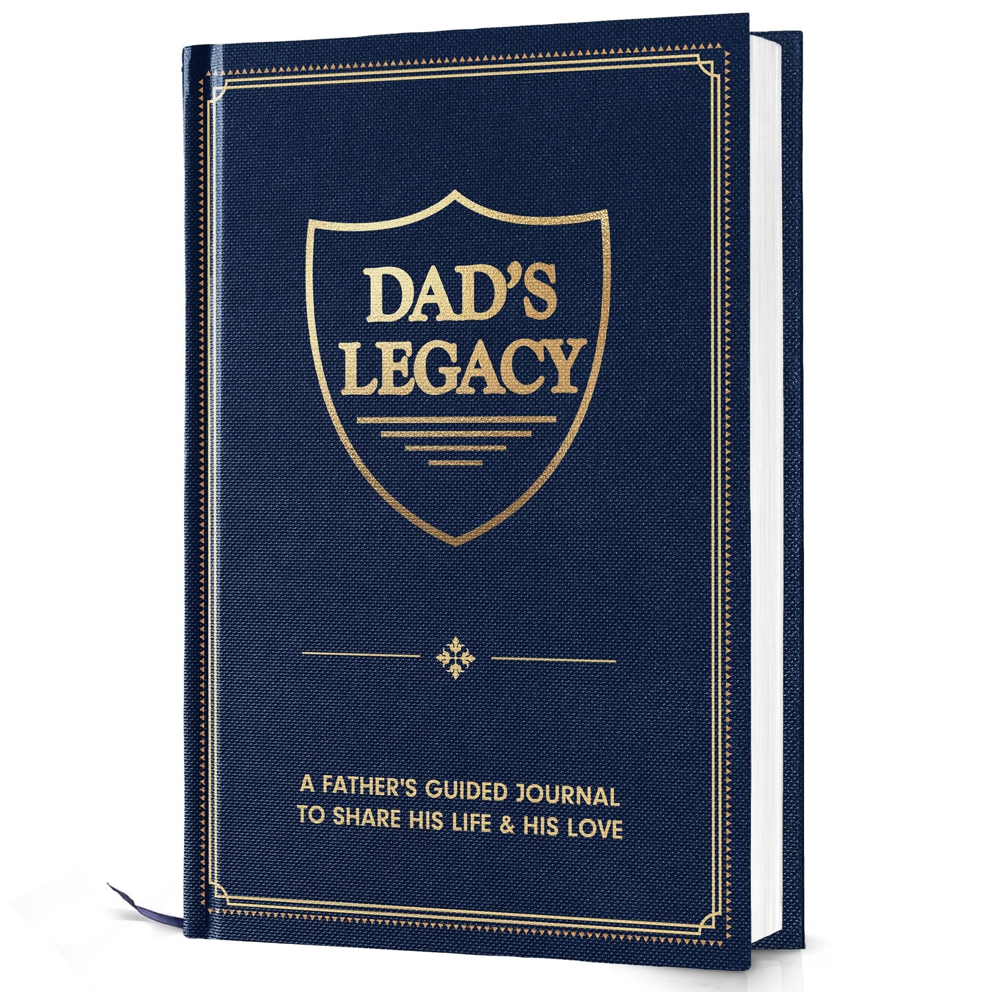 Dad’s Story Journal (Hardcover) – A Guided Legacy Journal for Dad to Share His Life Story and Memories | Sentimental Gifts for Dad’s Birthday, Retirement| Thoughtful Prompts & Family Tree Included