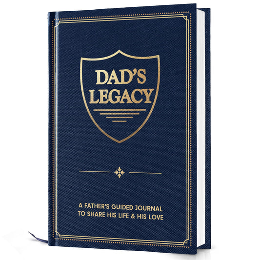 Dad’s Story Journal (Hardcover) – A Guided Legacy Journal for Dad to Share His Life Story and Memories | Sentimental Gifts for Dad’s Birthday, Retirement| Thoughtful Prompts & Family Tree Included